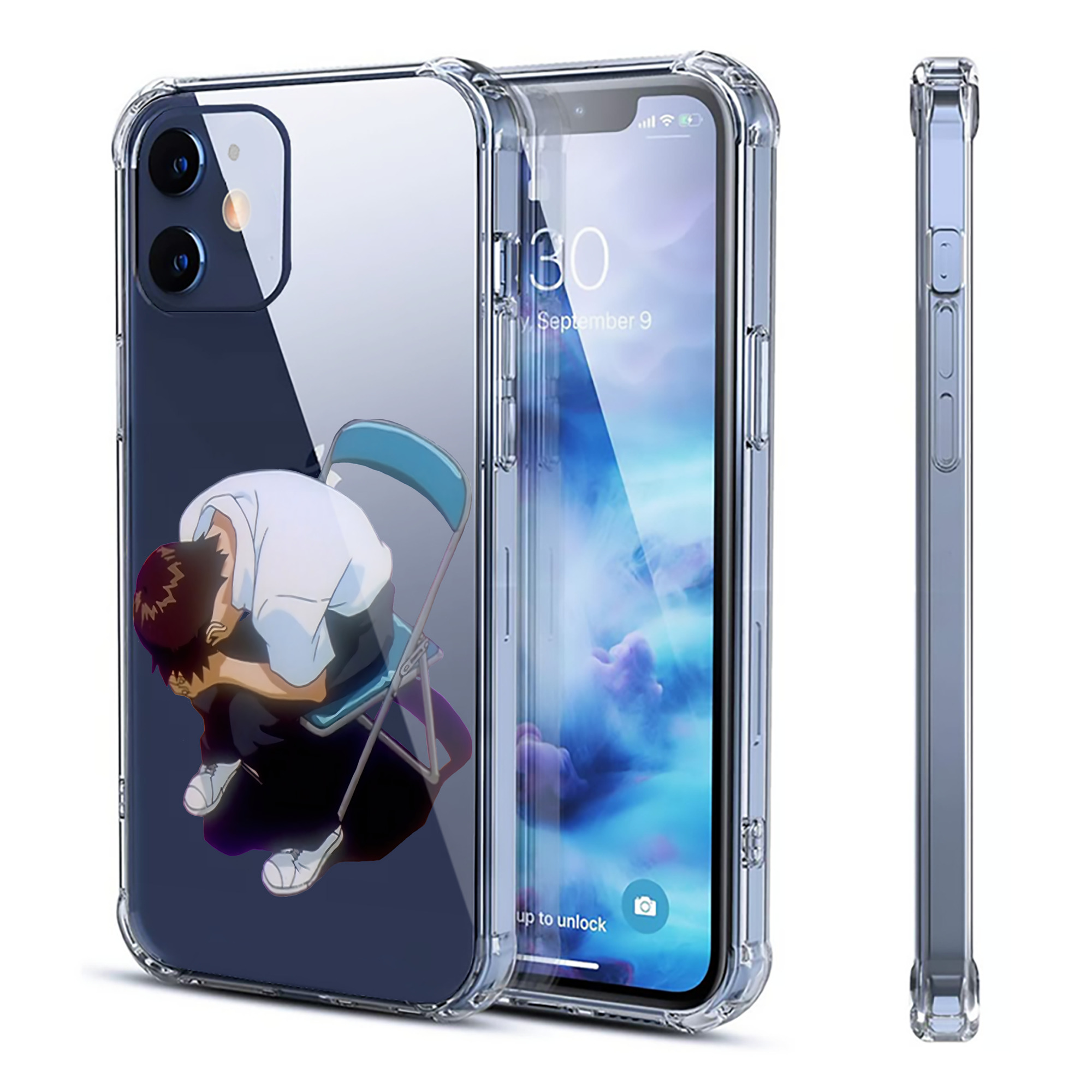 （画像用） EVA 新世紀エヴァンゲリオン 【iPhone 12シリーズ対応】透明スマホケース（クリアソフトケース）